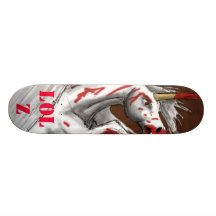 PANNEAU sanglant de la licorne LOLZ Skateboards Personnalisés