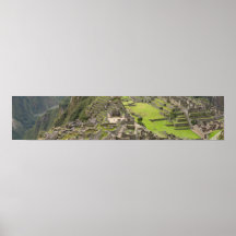 Panorama de Machu Picchu Affiche