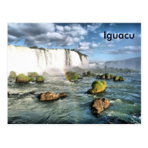 Panorama Iguacu falls Postcard