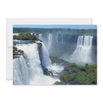 Panorama of the Iguazu Waterfalls from Brazil Invite