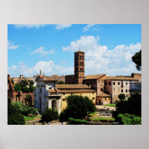 Panorama of the Roman Forum from Capitoline Hill Print