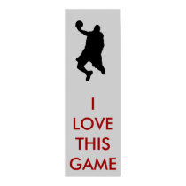 Panoramic Basketball Player Silhouette Poster posters