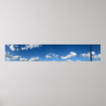 Panoramic Beach Clouds Print