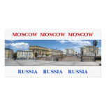 Panoramic Moscow cityscape Photo Card Template
