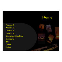 Panoramic Sunset Profile Card Business Card