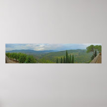 Panoramic View of Wine Country - Chianti, Italy Posters