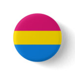 Pansexual Pride Flag button (round)