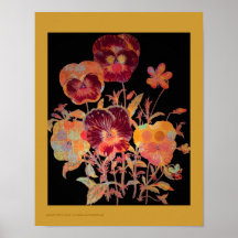 Pansies Exotica 11x14 Poster