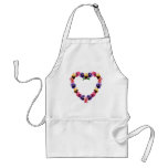 Pansies Heart Apron