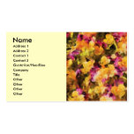 Pansies - pensées l'art business cards