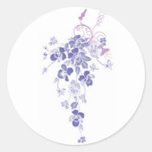 Pansy Bouquet - Large Stickers