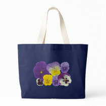 Pansy Flowers Tote Bag