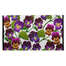 Pansy Garden Floral iPad Caseable Case