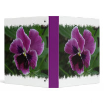 Pansy Pictures Binder