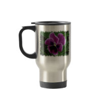 Pansy Pictures Stainless Travel Mug