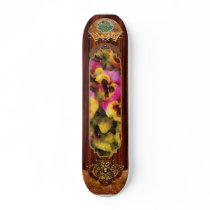 Pansy - Purple & Yellow Pansies Skateboard Deck