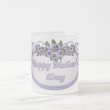 Pansy Scrolls Mother's Day Coffee Mug