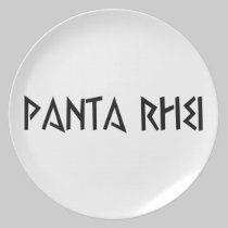 panta rhei alles fliesst plates