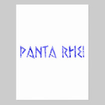 panta rhei alles fliesst postcards
