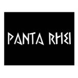 panta rhei alles fliesst postkarten