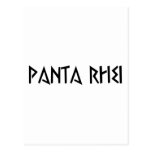 panta rhei alles fliesst postkarten