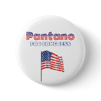 Pantano for Congress Patriotic American Flag Pinback Buttons