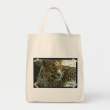 Panther Cat Grocery Tote Tote Bags