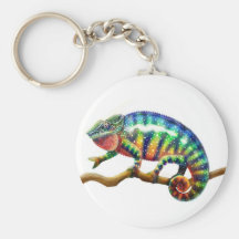 Panther Chameleon Keychain