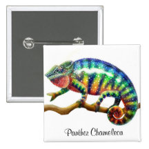 Panther Chameleon Pin