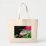 panther chameleon tote bag