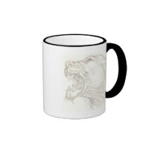 Panthera leo (caption) mug
