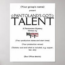 Pantoland's Got Talent Production Poster