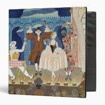 Pantomime Stage, illustration for 'Fetes Galantes' 3 Ring Binders