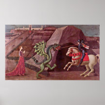 Paolo Uccello - St George and the Dragon Print