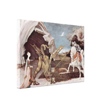 Paolo Uccello - St George fighting the dragon Stretched Canvas Prints