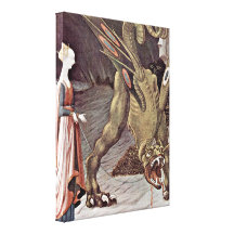Paolo Uccello - St George fighting the dragon Canvas Prints
