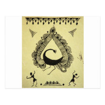 paon de danse carte postale