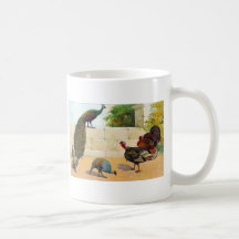 Paon, la Turquie, et pintade Mug À Café