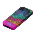 Paon psychédélique de PixDezines Coque iPhone 4/4S