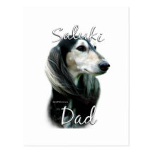 Papa 2 de Saluki Carte Postale
