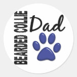 Papa barbu 2 de colley autocollants