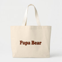 Papa Bear Canvas Bags