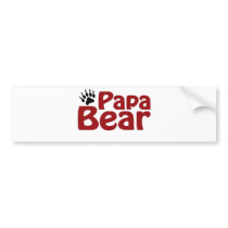 Papa Bear Claw Bumper Stickers