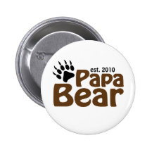 papa bear claw est 2010 buttons