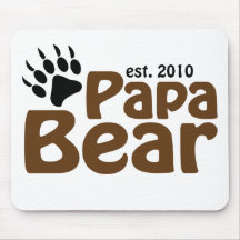 papa bear claw est 2010 mousepads