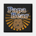 Papa Bear, Cool Fathers Day Vintage Look Fridge Magnet