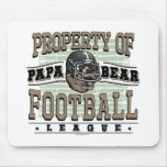 Papa Bear Football by Mudge Studios Mousepad