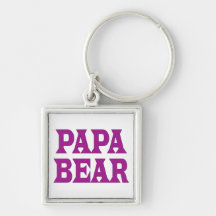 Papa Bear Key Chains
