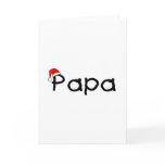 Papa Christmas Santa Hat cards