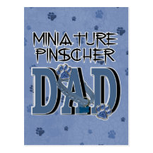 PAPA de Pinscher miniature Carte Postale